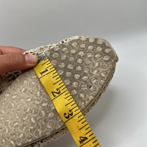 Toms Alpargata Cloudbound Slip On Flat Shoes Natural Moroccan Crochet Sz 7 - Picture 9 of 10